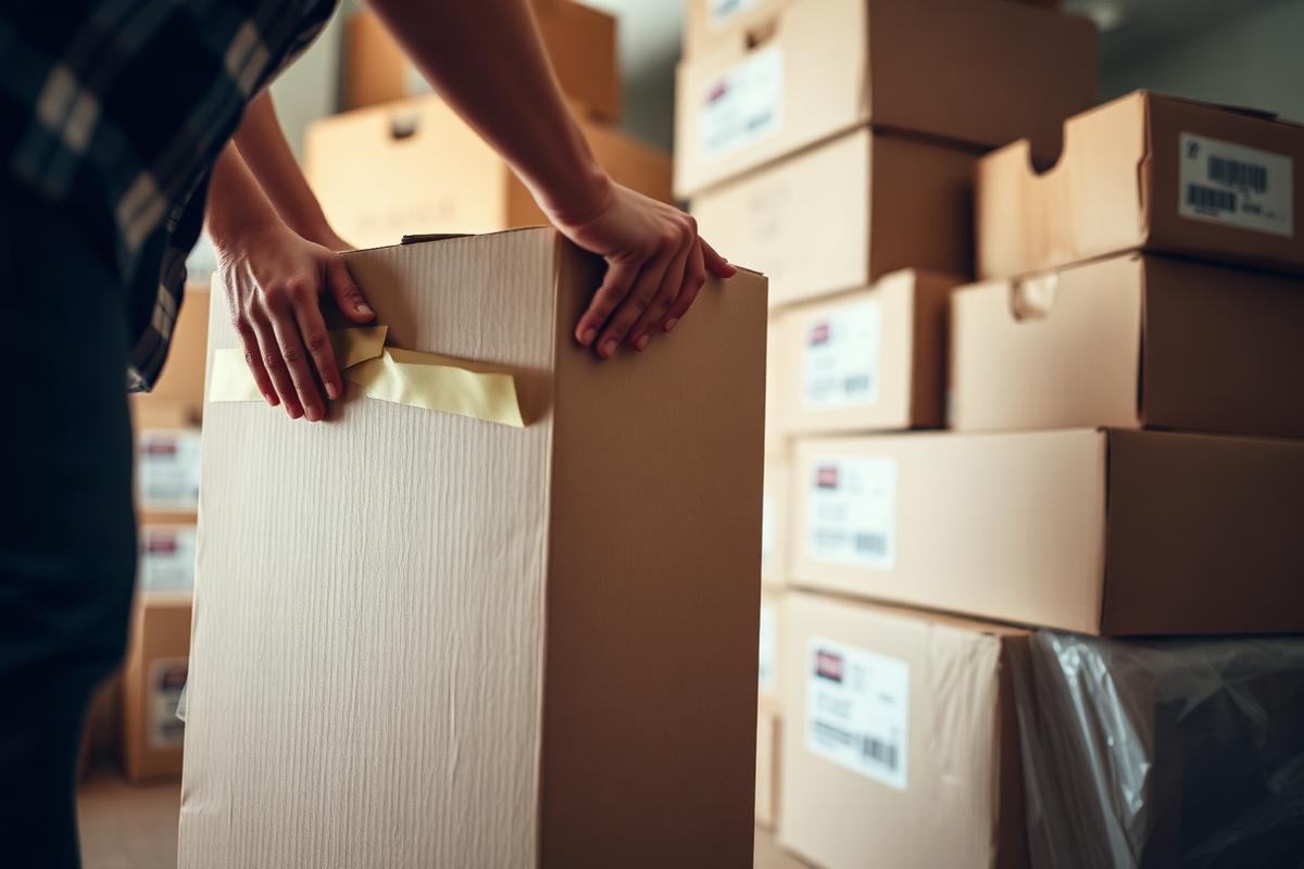 Tape sealing and labelling cartons
